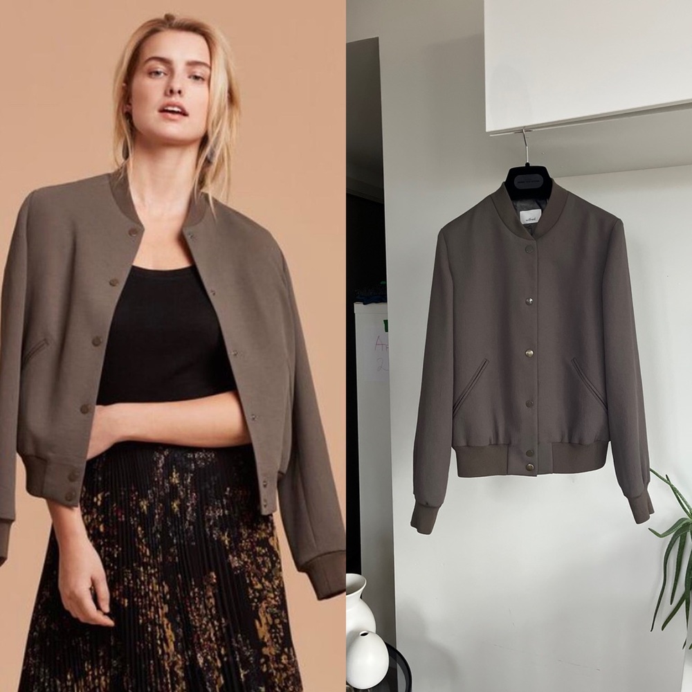Aritzia Wilfred Puisson Bomber Formal Casual Evening Business Travel Jacket